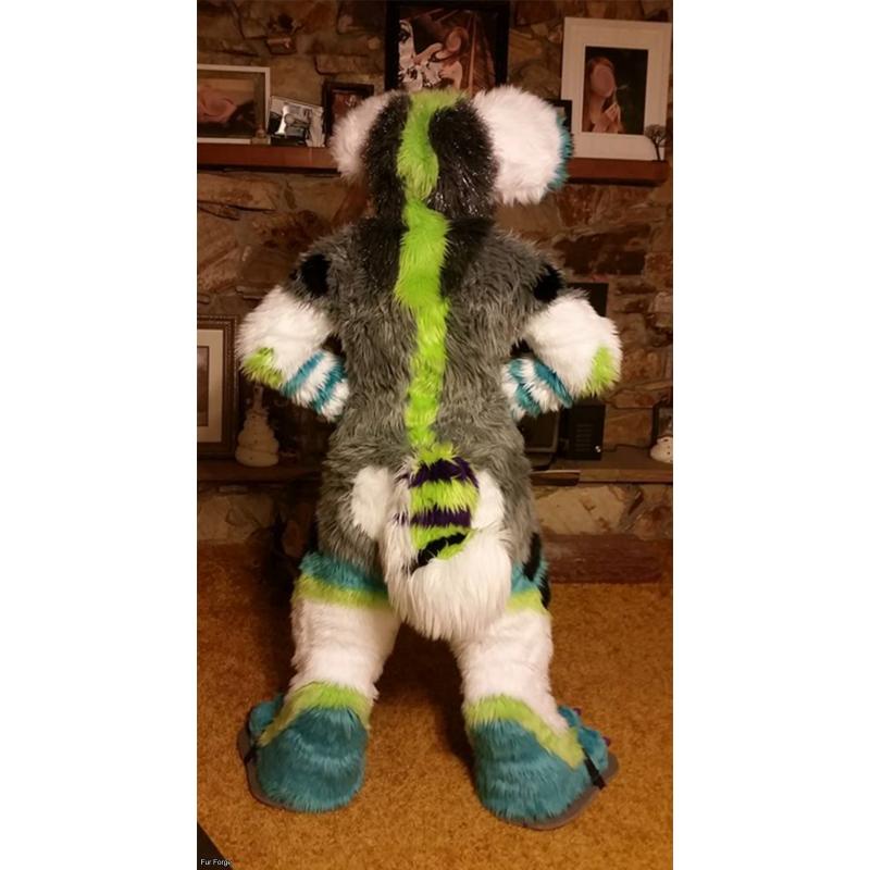 white fuzzy dog