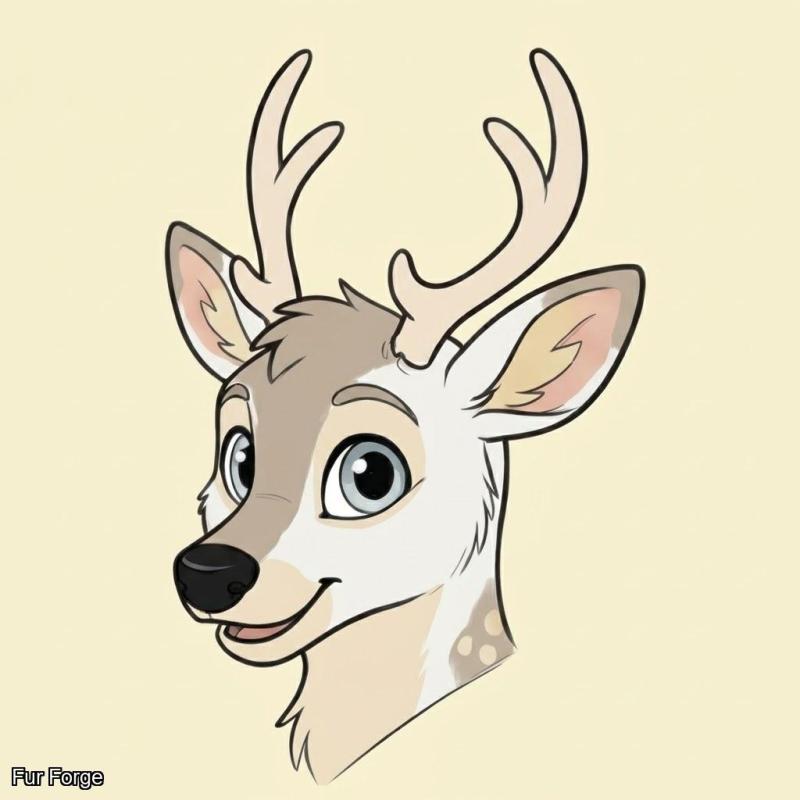 Alabaster deer partial