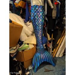 FinFun Ice Dragon Mermaid Tail, AMP monofin, and bag