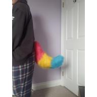 HQ pansexual pride tail