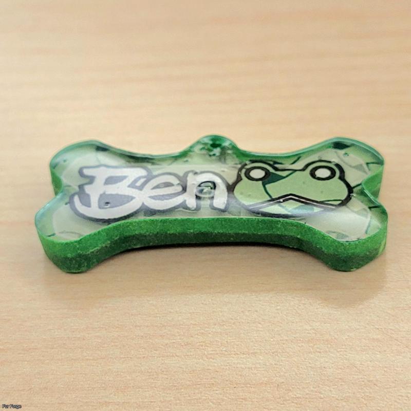 Custom name tag / keychain, size: regular