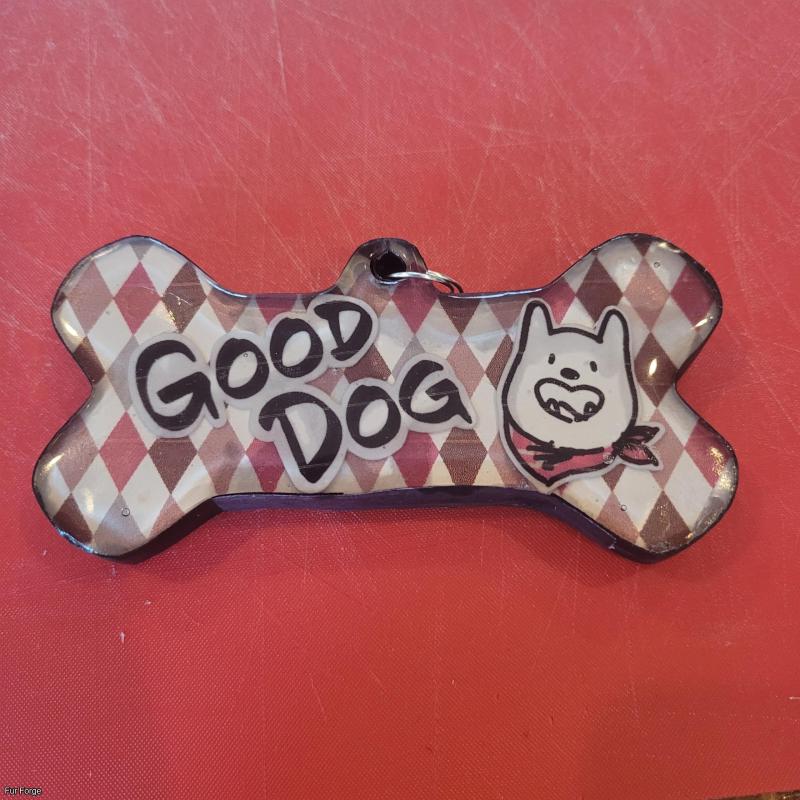 Custom name tag / keychain, size: large/fursuit