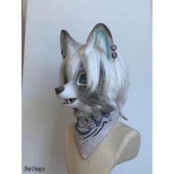 Semi-Kemono/realism fursuit head