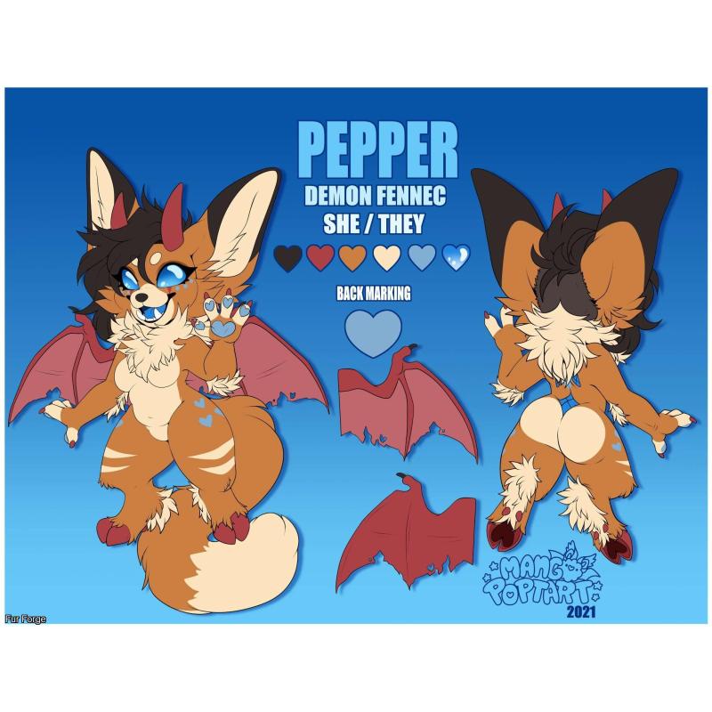 PEPPER THE FENNEC PARTIAL WITH ART AND FULL CHARACTER RIGHTS