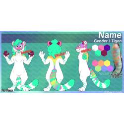 Rainbow Tigon Adopt + Fursuit Tail