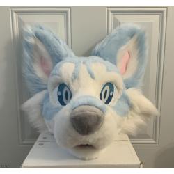 husky fursuit head (unfinished)