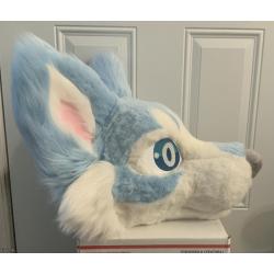 husky fursuit head (unfinished)