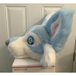 husky fursuit head (unfinished)