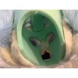 husky fursuit head (unfinished)