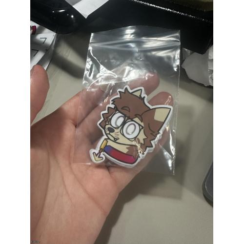 Furry OC Glasses Fox/Raccoon Die-Cut Sticker - UV Resistant Laminated