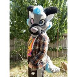 ☠︎︎ Fursuit Mini Partial  ☠︎︎ Premade Jinx-inspired