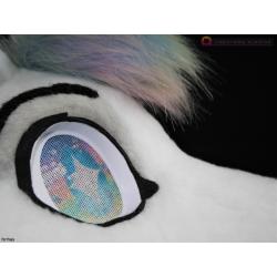 Pastel-Rainbow Cat (Brand New) - Fursuit Head