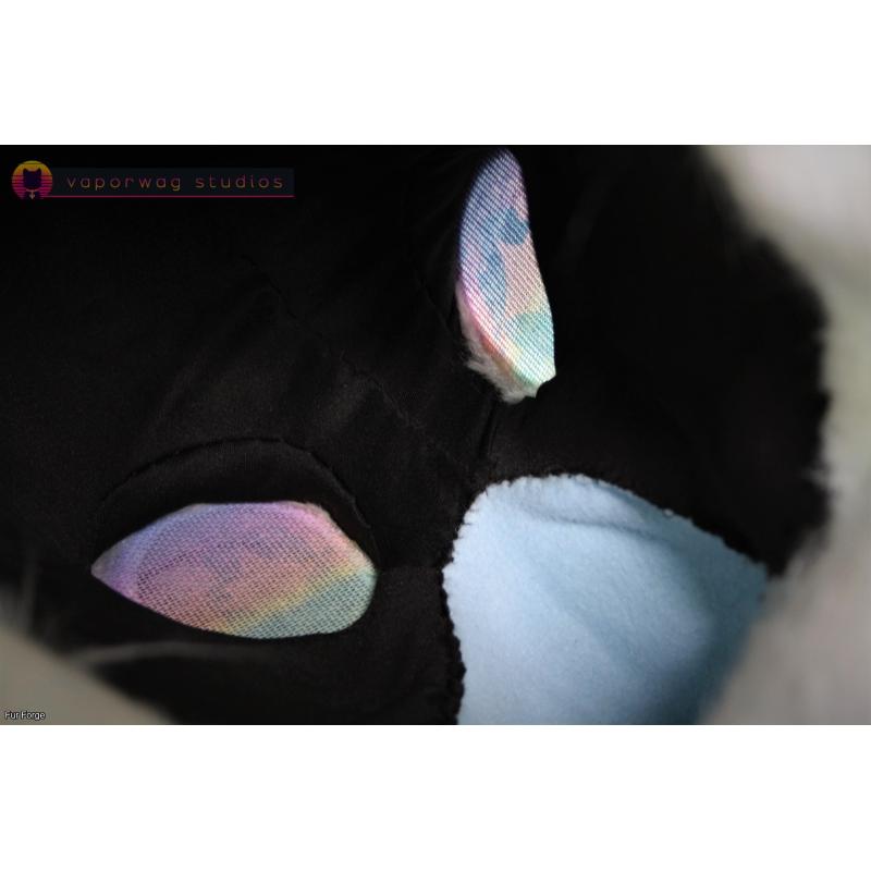 Pastel-Rainbow Cat (Brand New) - Fursuit Head