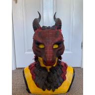 Genuine Leather Dragon LARP Halfmask
