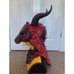 Genuine Leather Dragon LARP Halfmask