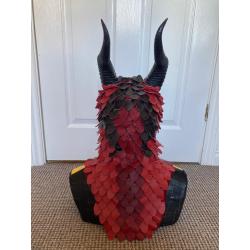 Genuine Leather Dragon LARP Halfmask