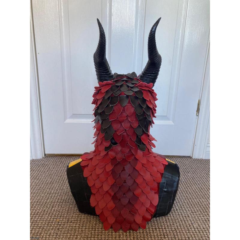 Genuine Leather Dragon LARP Halfmask