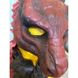 Genuine Leather Dragon LARP Halfmask