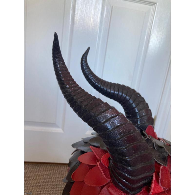 Genuine Leather Dragon LARP Halfmask