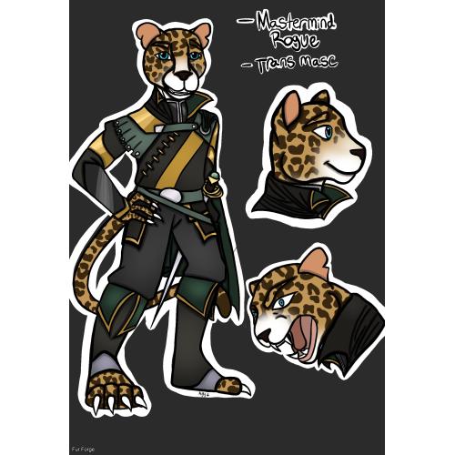 Tabaxi (Jaguar) Rogue (D&D)