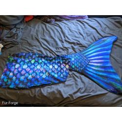 FinFun Ice Dragon Mermaid Tail, AMP monofin, and bag