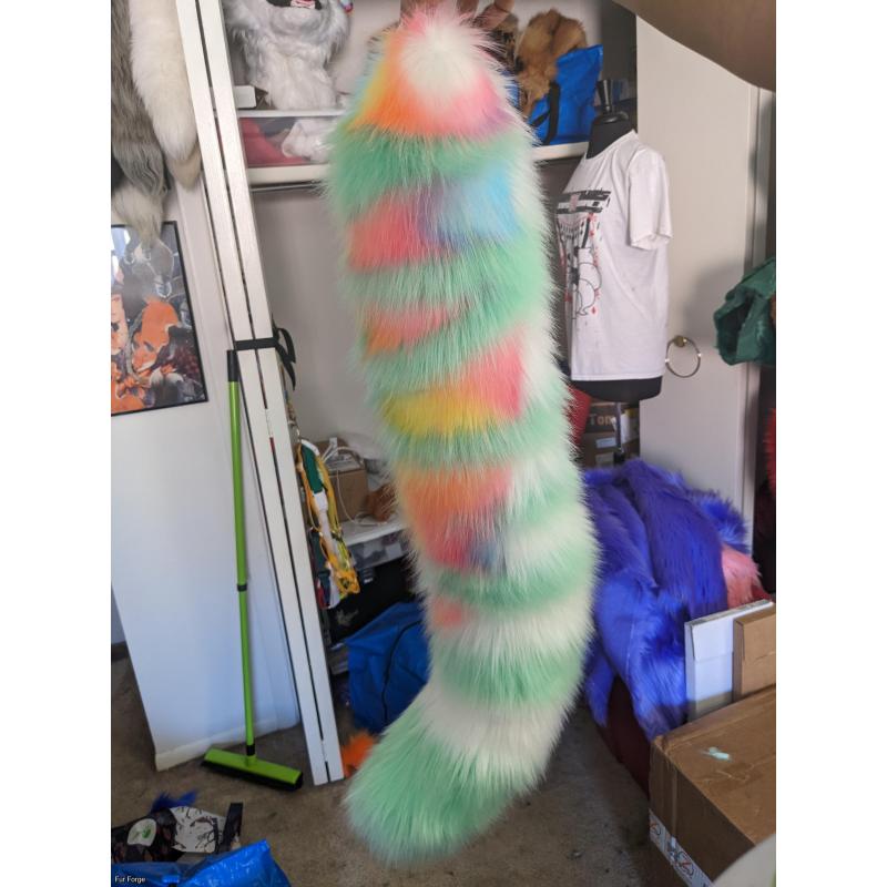 Rainbow Tigon Adopt + Fursuit Tail