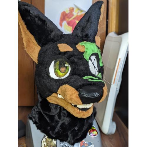Zombie Doberman fursuit