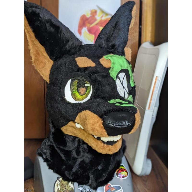 Zombie Doberman fursuit