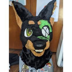 Zombie Doberman fursuit