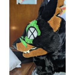 Zombie Doberman fursuit