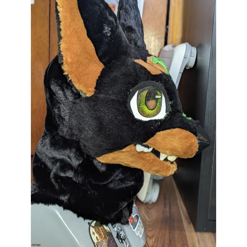 Zombie Doberman fursuit