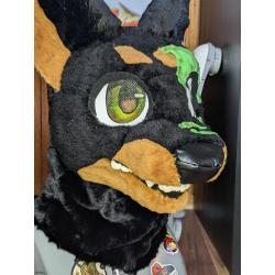 Zombie Doberman fursuit