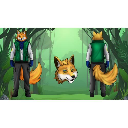 Custom 3 Pose Ref-sheet