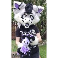 Dragon Fursuit Partial w/ Bat Plushie