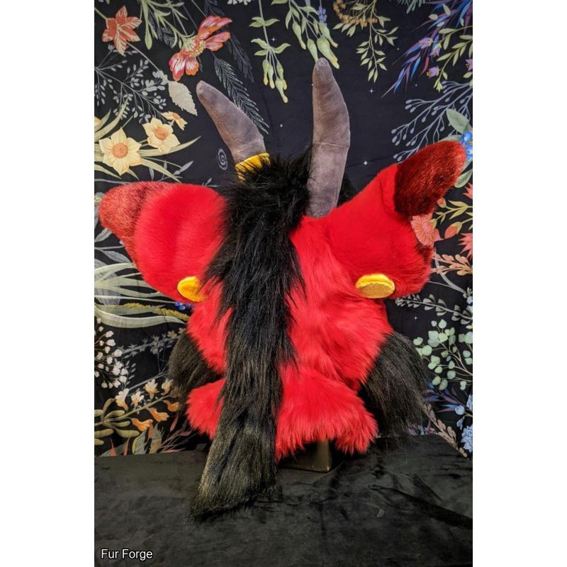 UV Reactive Jersey Devil Fursuit Head + Tail