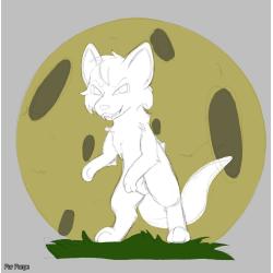 Were-sona Halloween Pin YCH - Ladder Auction