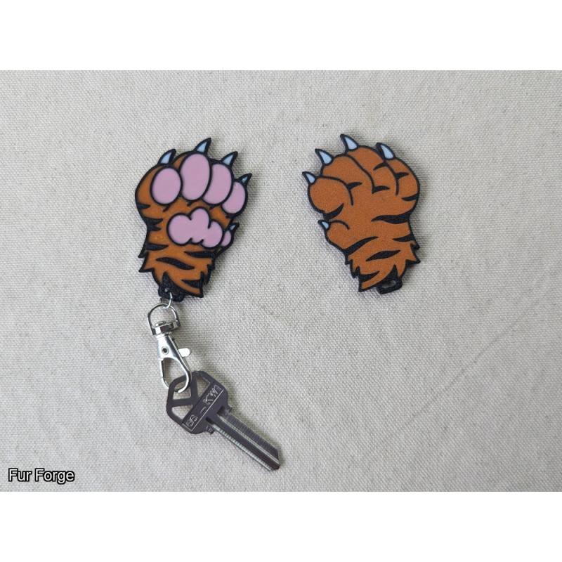 Tiger Paw Keychain